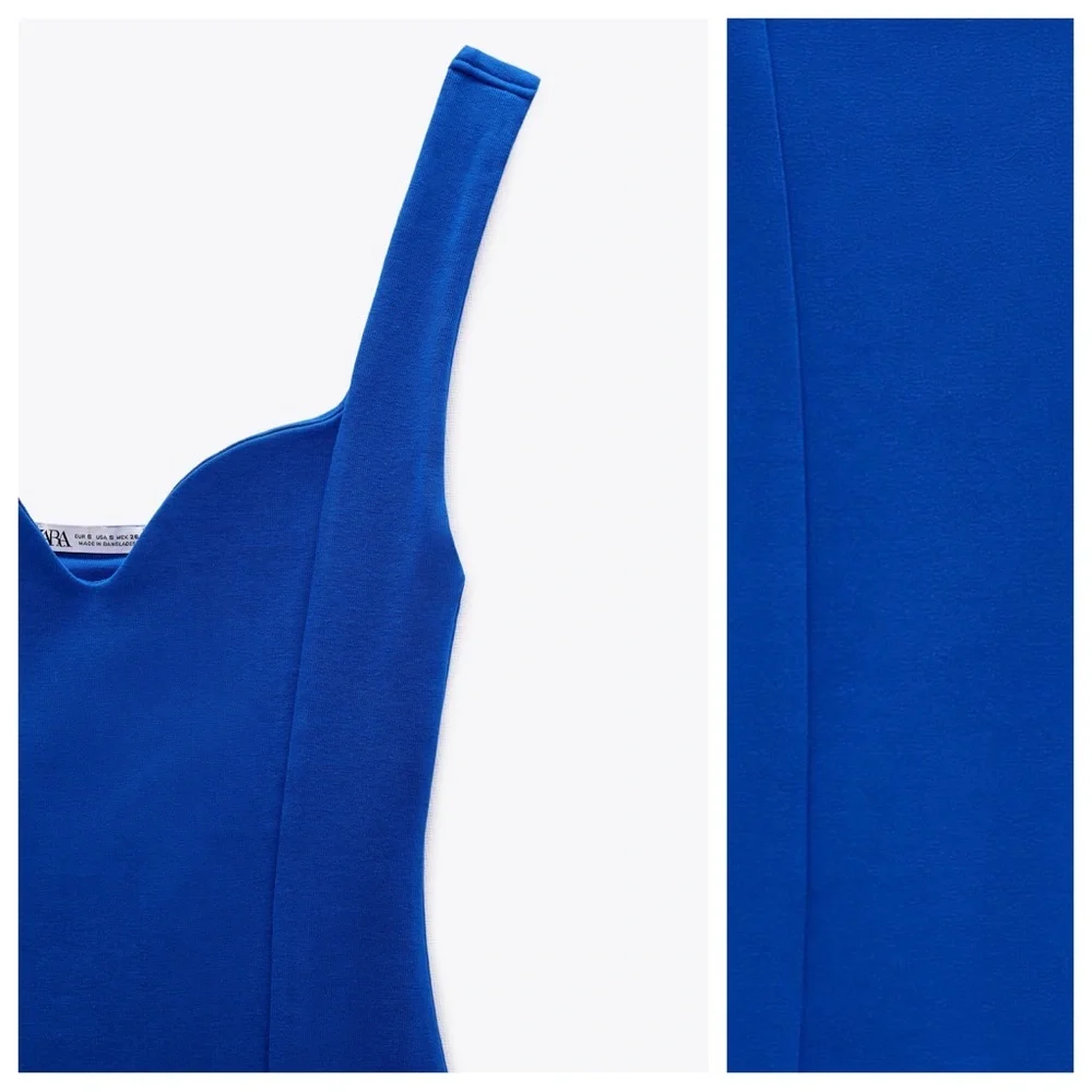 Zara Blue Mini Dress - Picture 8 of 11